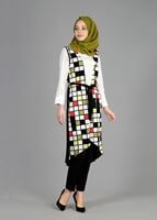 Tesettür giyim KIRMIZI T 4951 Lavin 2 li Tesettür Tunik-Alv Fashion