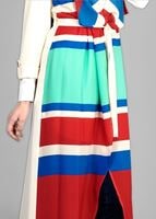 Tesettür giyim KIRMIZI RENKLİ ŞERİTLİ CEKET 4952 