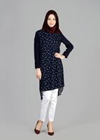 Tesettür giyim LACİVERT T 4956 Rosa Tesettür Tunik-Alv Fashion