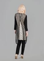 Tesettür giyim PUDRA T 4956 Rosa Tesettür Tunik-Alv Fashion