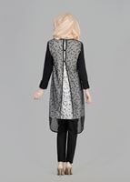 Tesettür giyim KREM T 4956 Rosa Tesettür Tunik-Alv Fashion