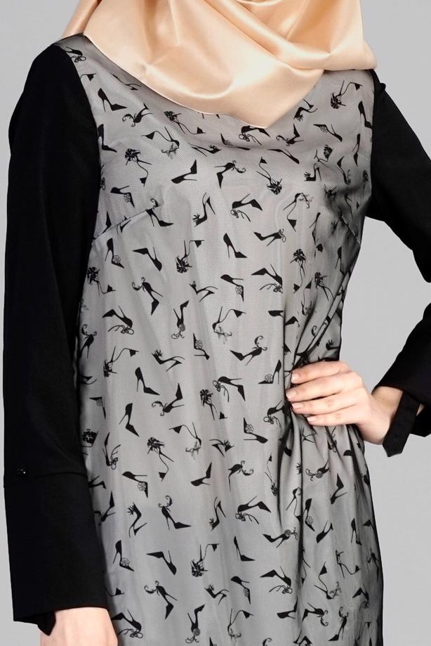 Tesettür giyim  T 4956 Rosa Tesettür Tunik-Alv Fashion - TRENDTESETTÜR