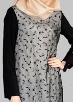 Tesettür giyim KREM T 4956 Rosa Tesettür Tunik-Alv Fashion