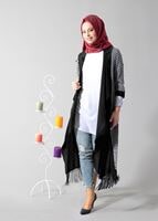 Tesettür giyim SİYAH T 4960 Vanetti Tesettür Ceket-Alv Fashion