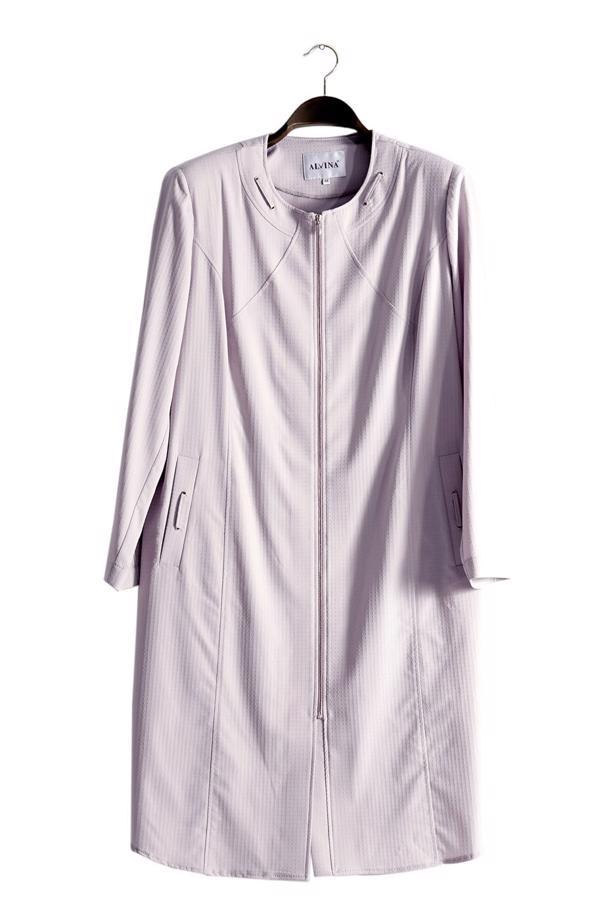 Vêtements hijab POUDRE T 1529-1 Söğüt Tesettür Trench-Alv Fashion - TRENDTESETTÜR