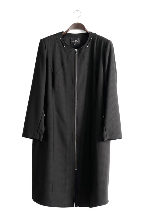 Vêtements hijab NOIR T 1529 Duke Tesettür Trench-Alv Fashion - TRENDTESETTÜR