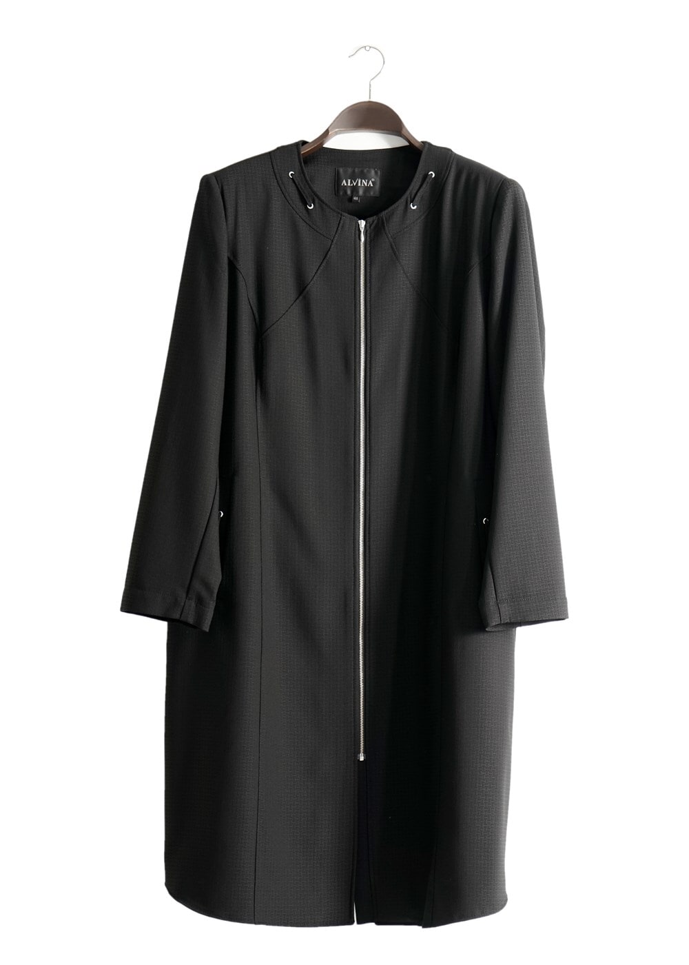 Vêtements hijab NOIR T 1529 Duke Tesettür Trench-Alv Fashion