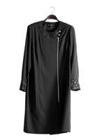 Hijab clothing BLACK T 1543 Natalia Tesettür Trench-Alv Fashion