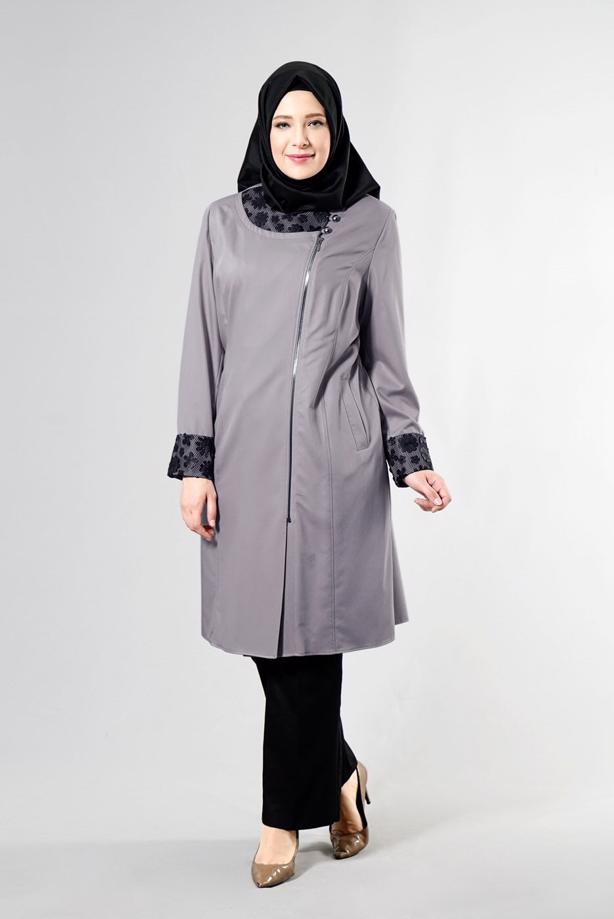 Vêtements hijab SABLE T 1543 Natalia Tesettür Trench-Alv Fashion - TRENDTESETTÜR