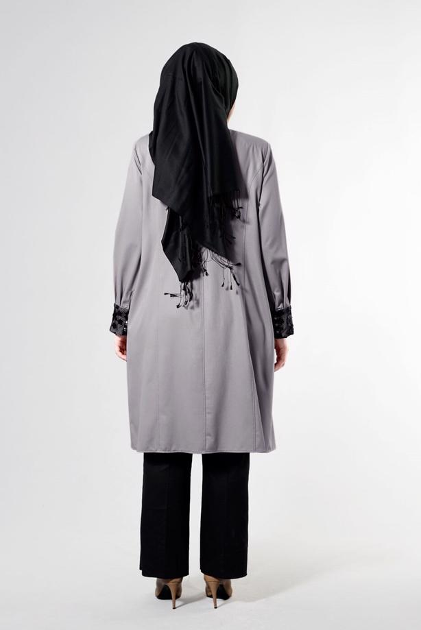 Vêtements hijab SABLE T 1543 Natalia Tesettür Trench-Alv Fashion - TRENDTESETTÜR