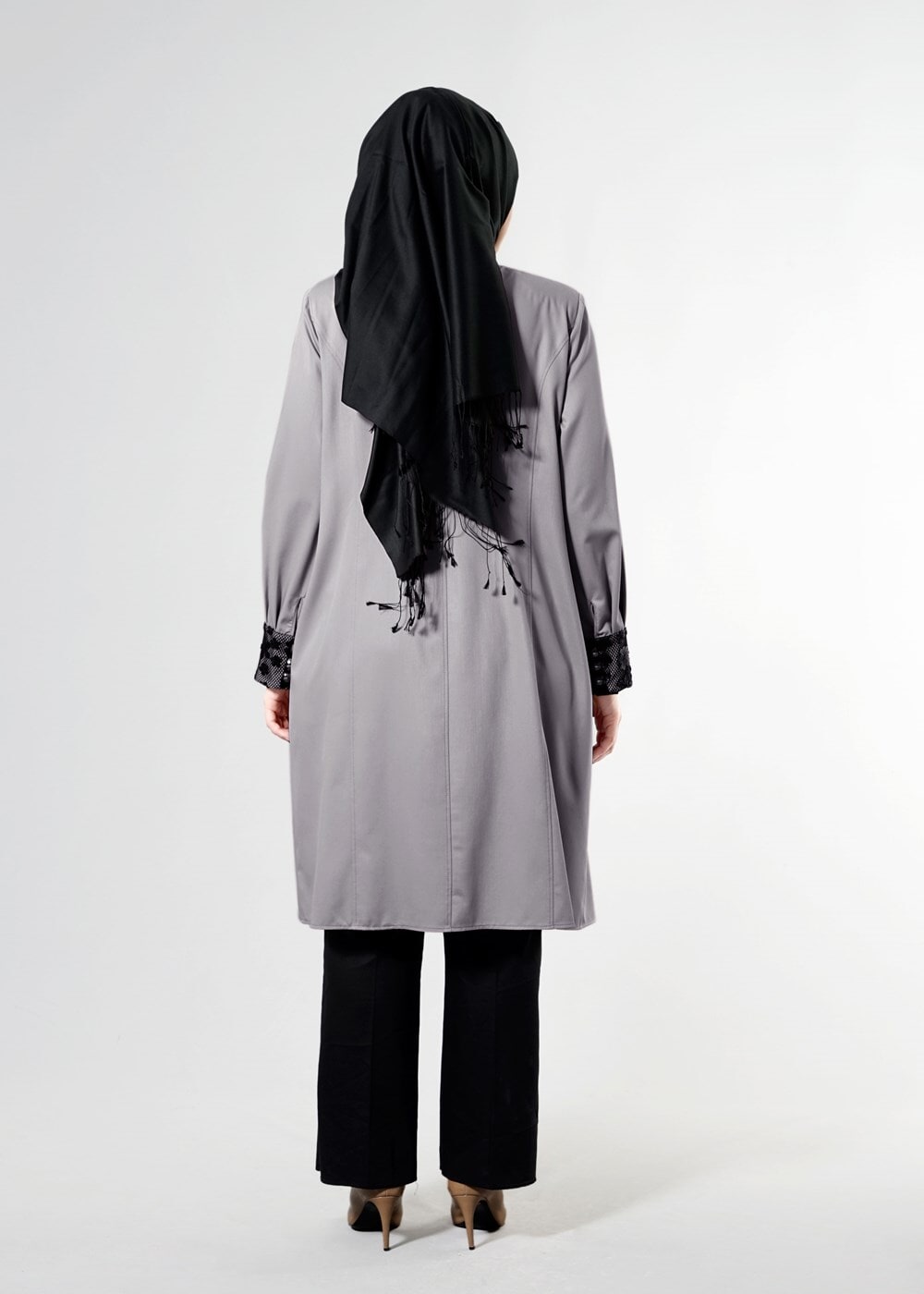 Hijab clothing SAND T 1543 Natalia Tesettür Trench-Alv Fashion