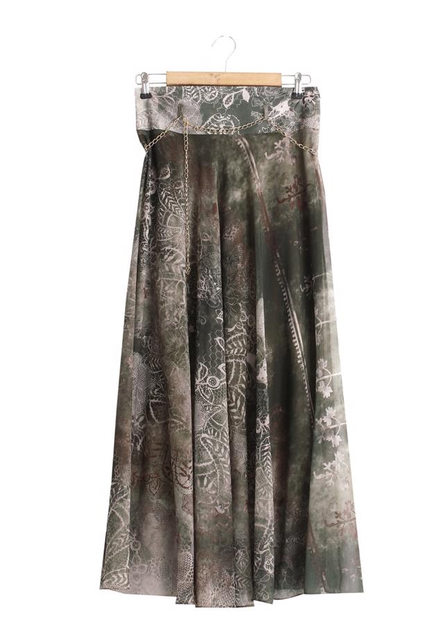 Vêtements hijab  T 2405 Yüceller Mevlana Şifon Etek - TRENDTESETTÜR