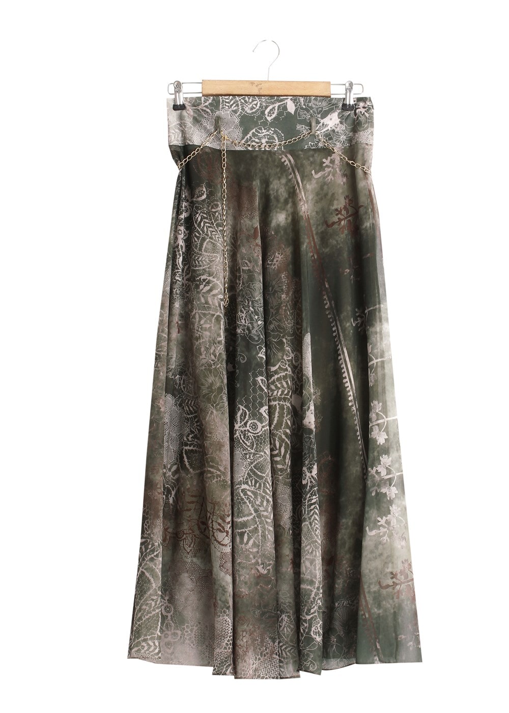 Tesettür giyim HAKİ T 2405 Yüceller Mevlana Şifon Etek