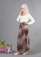 Hijab clothing POWDER T 2405 Yüceller Mevlana Şifon Etek