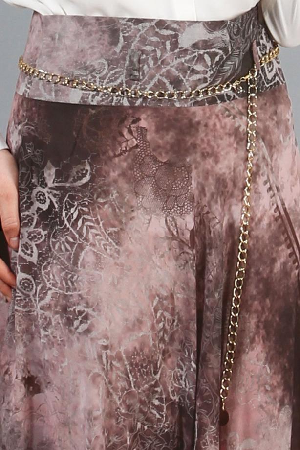 Vêtements hijab  T 2405 Yüceller Mevlana Şifon Etek - TRENDTESETTÜR