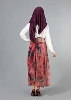 Vêtements hijab POURPRE T 2405 Yüceller Mevlana Şifon Etek