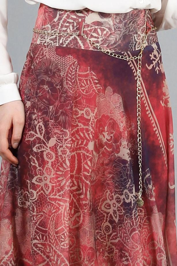 Vêtements hijab  T 2405 Yüceller Mevlana Şifon Etek - TRENDTESETTÜR