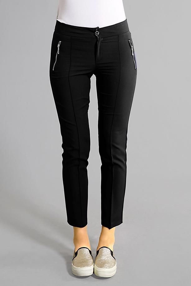 Vêtements hijab  T 2723 Yüceller Fermuar Detaylı Pantolon - TRENDTESETTÜR