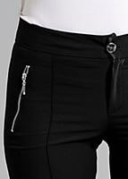 Vêtements hijab NOIR T 2723 Yüceller Fermuar Detaylı Pantolon