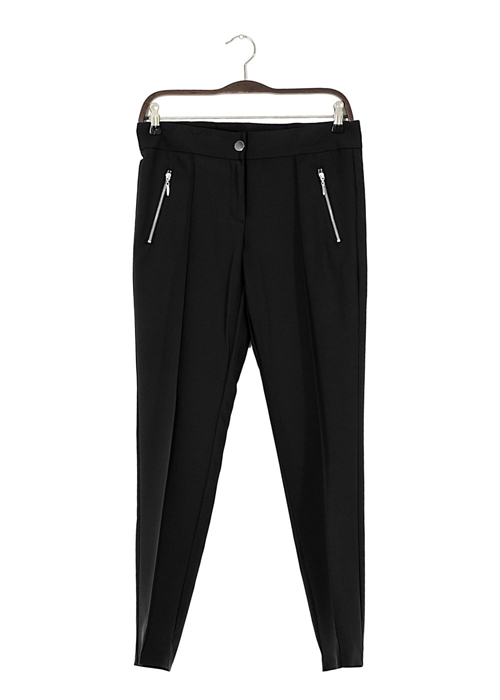 Vêtements hijab NOIR T 2723 Yüceller Fermuar Detaylı Pantolon