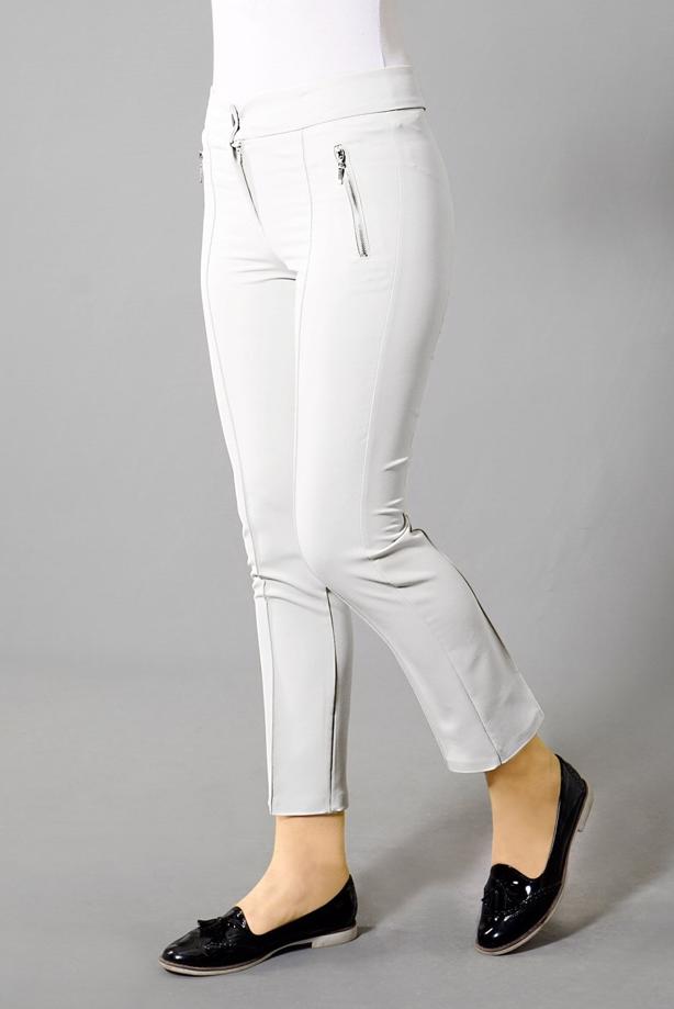 Vêtements hijab  T 2723 Yüceller Fermuar Detaylı Pantolon - TRENDTESETTÜR