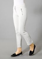 Hijab clothing CREAM T 2723 Yüceller Fermuar Detaylı Pantolon