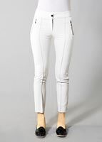 Hijab clothing CREAM T 2723 Yüceller Fermuar Detaylı Pantolon