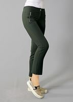 Vêtements hijab VERT T 2723 Yüceller Fermuar Detaylı Pantolon