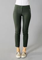 Vêtements hijab VERT T 2723 Yüceller Fermuar Detaylı Pantolon