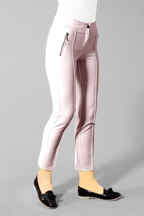 Vêtements hijab  T 2723 Yüceller Fermuar Detaylı Pantolon - TRENDTESETTÜR