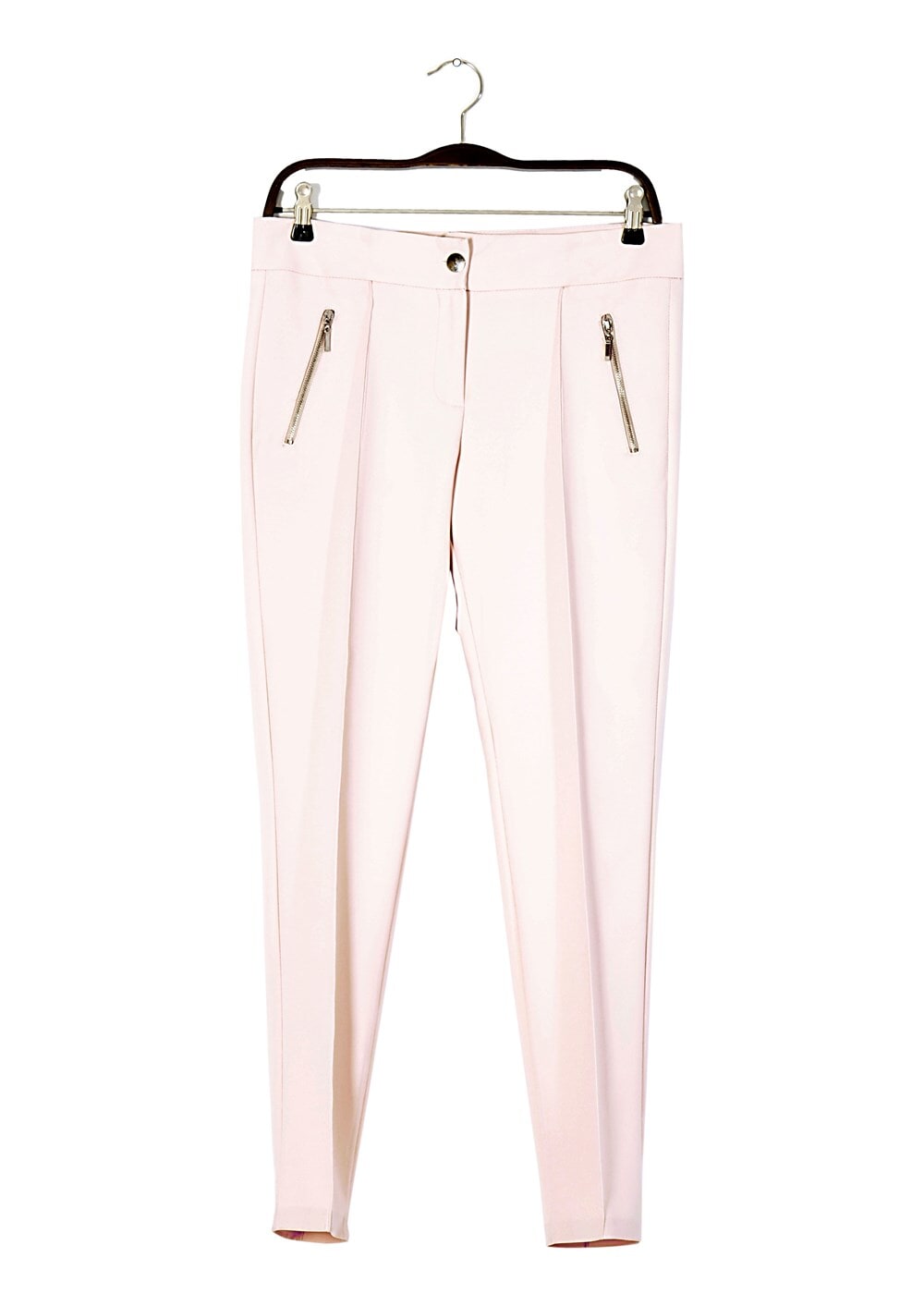 Vêtements hijab ÉCRU T 2723 Yüceller Fermuar Detaylı Pantolon