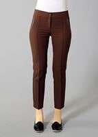 Vêtements hijab BRUN T 2723 Yüceller Fermuar Detaylı Pantolon