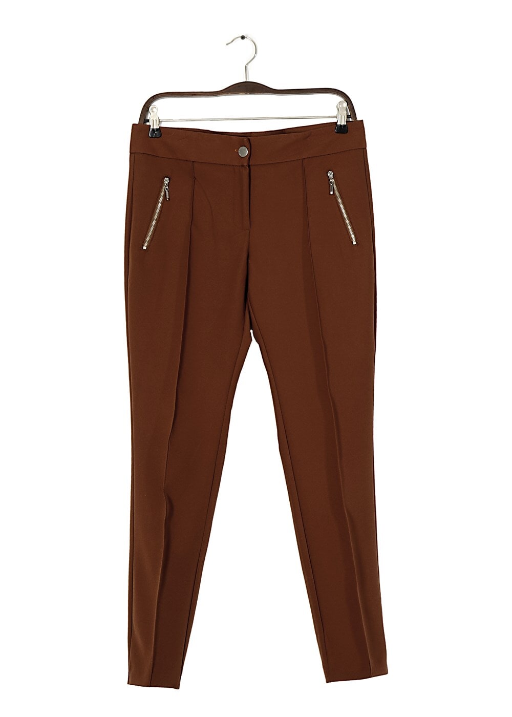 Vêtements hijab BRUN T 2723 Yüceller Fermuar Detaylı Pantolon