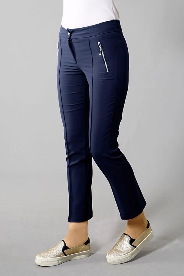 Vêtements hijab  T 2723 Yüceller Fermuar Detaylı Pantolon - TRENDTESETTÜR