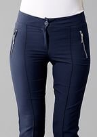 Hijab clothing NAVY BLUE T 2723 Yüceller Fermuar Detaylı Pantolon