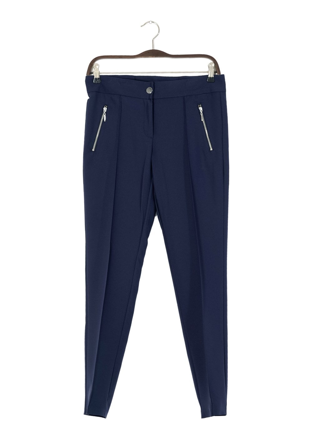 Hijab clothing NAVY BLUE T 2723 Yüceller Fermuar Detaylı Pantolon