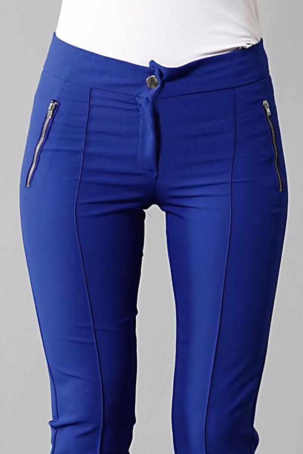 Vêtements hijab  T 2723 Yüceller Fermuar Detaylı Pantolon - TRENDTESETTÜR