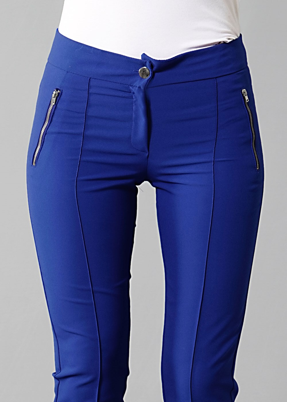 Vêtements hijab BLEU MARINE T 2723 Yüceller Fermuar Detaylı Pantolon