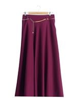 Hijab clothing PLUM T 2726 Yüceller Kendinden Desenli Kloş Etek