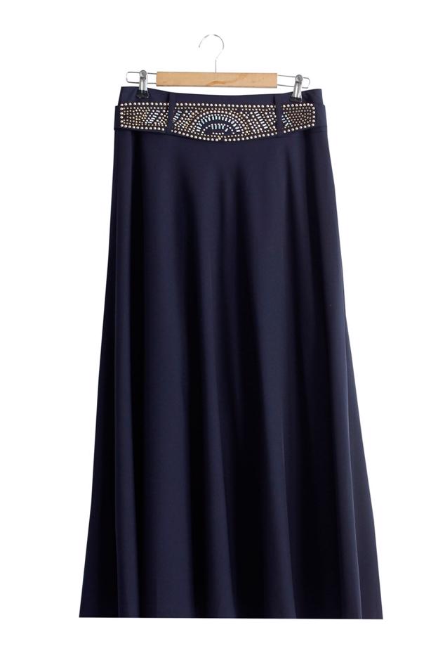 Vêtements hijab  T 2769 Yüceller Taş İşlemeli Mevlana Etek - TRENDTESETTÜR