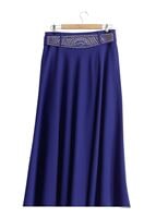 Hijab clothing NAVY BLUE T 2769 Yüceller Taş İşlemeli Mevlana Etek