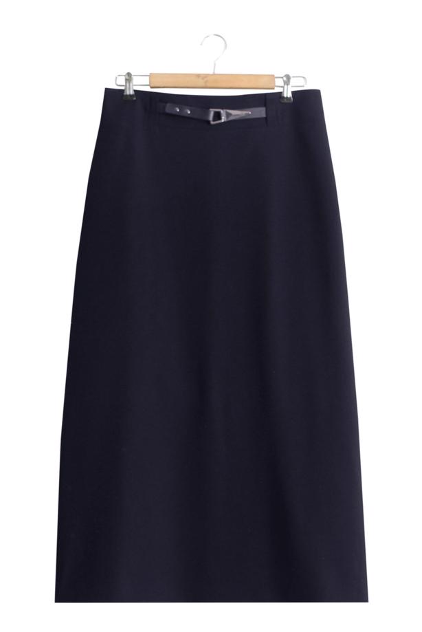 Vêtements hijab  T 2780 Yüceller Kemerli Düz Etek - TRENDTESETTÜR