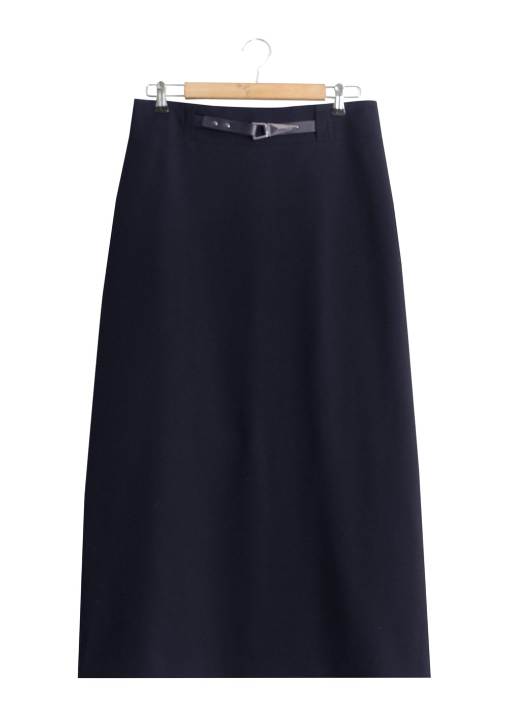 Hijab clothing NAVY BLUE T 2780 Yüceller Kemerli Düz Etek