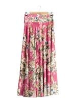 Hijab clothing PINK T 2405-3 Yüceller Dijital Baskılı Etek