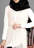 Tesettür giyim PUDRA T 4644 İndila Tesettür Yelek-Alv Fashion