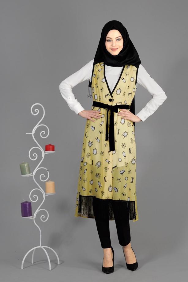 Vêtements hijab  T 4695 Verso Yelek-Alv Fashion - TRENDTESETTÜR