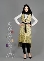 Tesettür giyim SARI T 4695 Verso Yelek-Alv Fashion