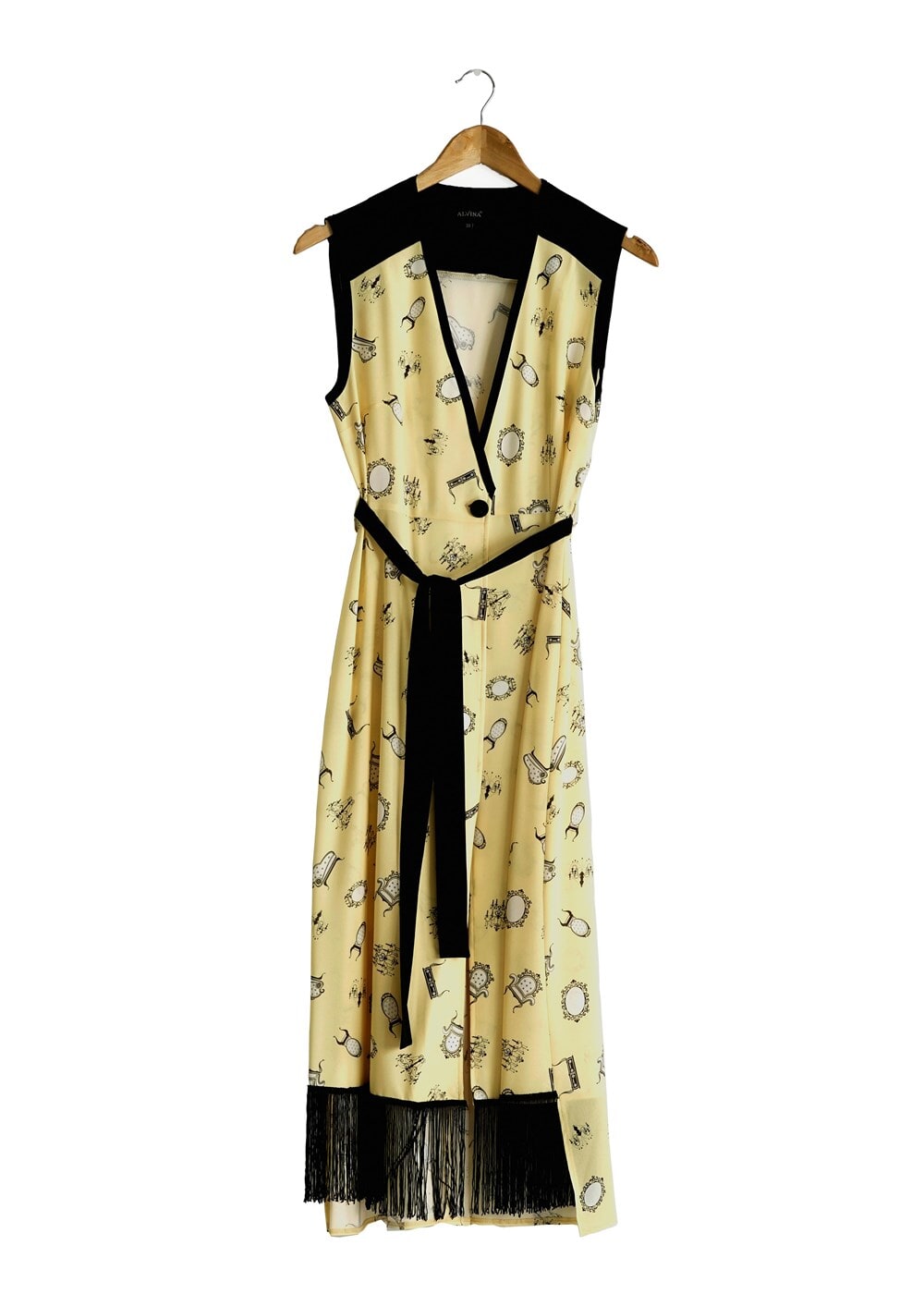 Tesettür giyim SARI T 4695 Verso Yelek-Alv Fashion