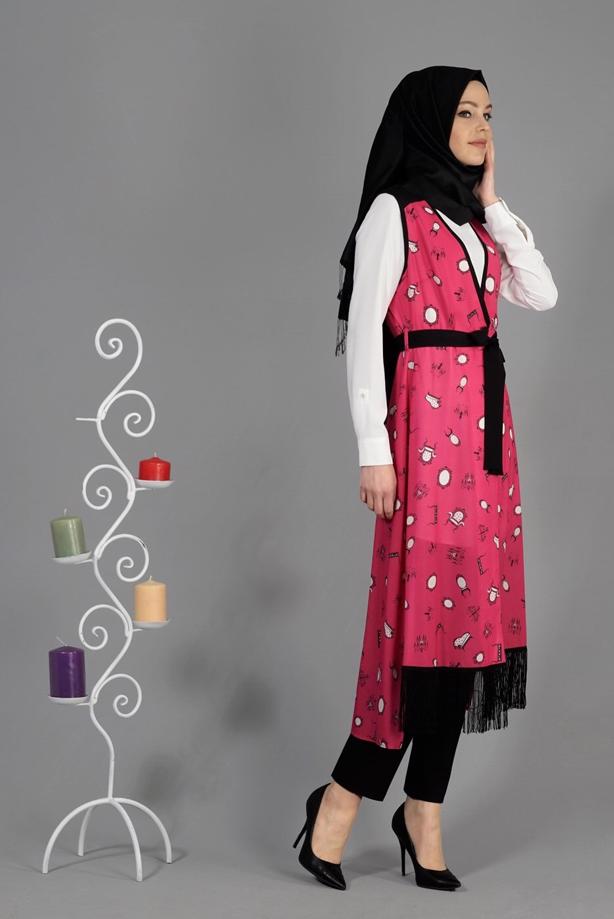 Vêtements hijab  T 4695 Verso Yelek-Alv Fashion - TRENDTESETTÜR