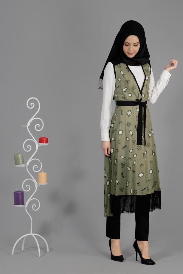 Vêtements hijab  T 4695 Verso Yelek-Alv Fashion - TRENDTESETTÜR